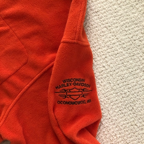 Vintage Fleece Harley Davidson Zip Up - Picture 3 of 6